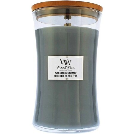 WoodWick Evergreen Evergreen Cashmere vela mediana 1×275 g, vela perfumada