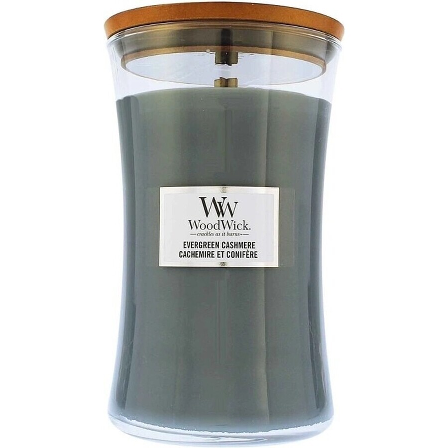 WoodWick Evergreen Evergreen Cashmere vela mediana 1×275 g, vela perfumada