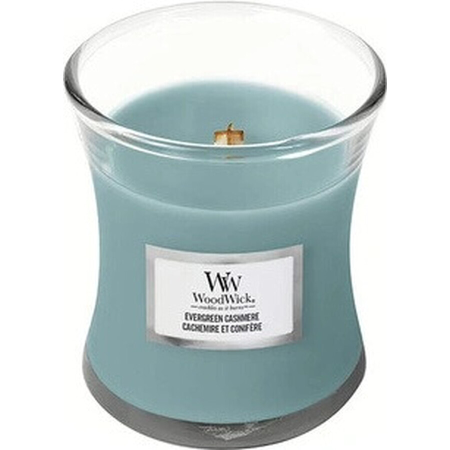 WoodWick Evergreen Evergreen Cashmere vela mediana 1×275 g, vela perfumada