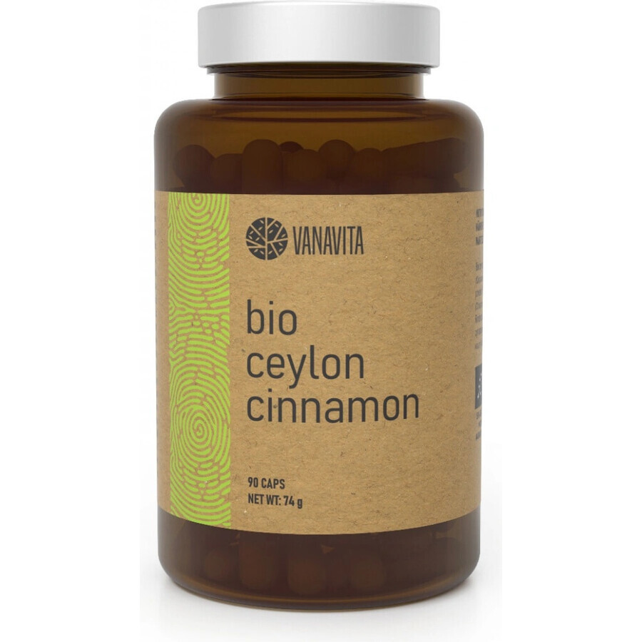 GYMBEAM VANAVITA Cannella di Ceylon Biologica 1×90tbl, Cannella di Ceylon