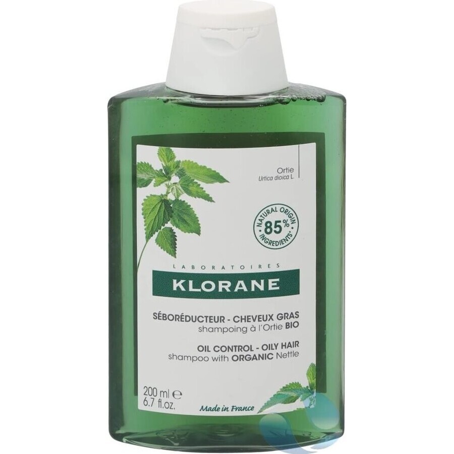 KLORANE CHAMPÚ con peonía bio 1×200ml, champú para cuero cabelludo sensible e irritado