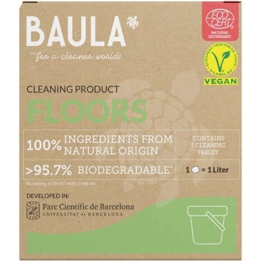 Detergent ecologic pentru pardoseli Baula în tablete 1×1 tabletă / 5 g