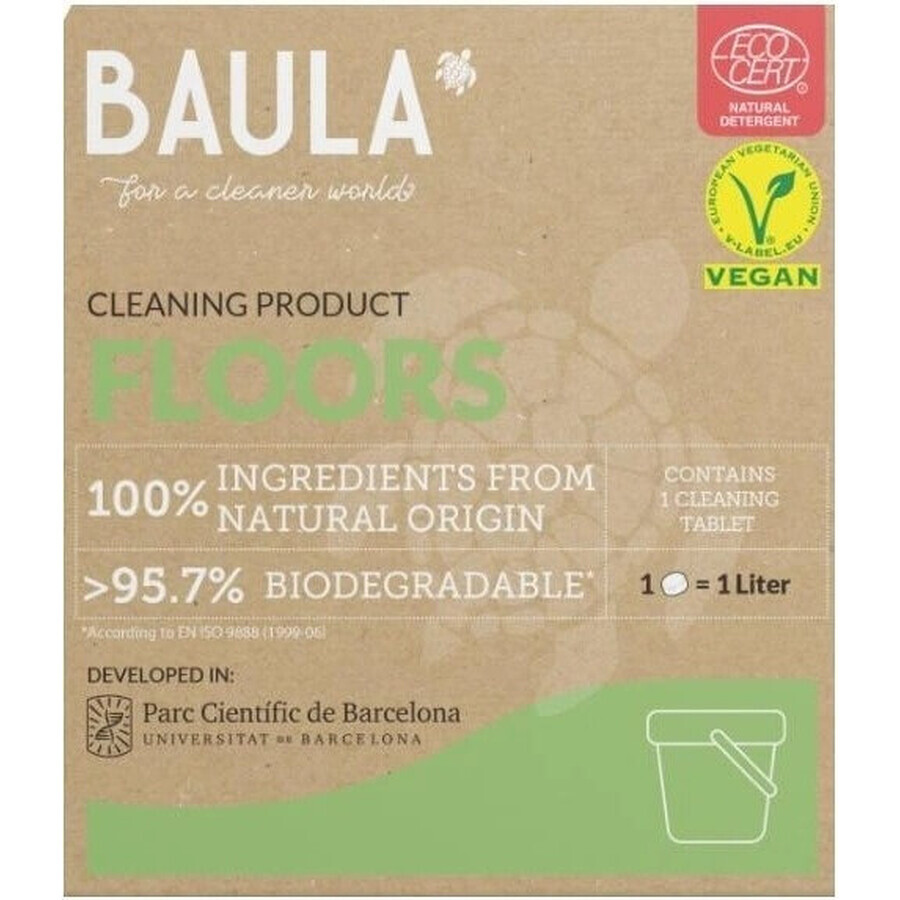 Detergent ecologic pentru pardoseli Baula în tablete 1×1 tabletă / 5 g