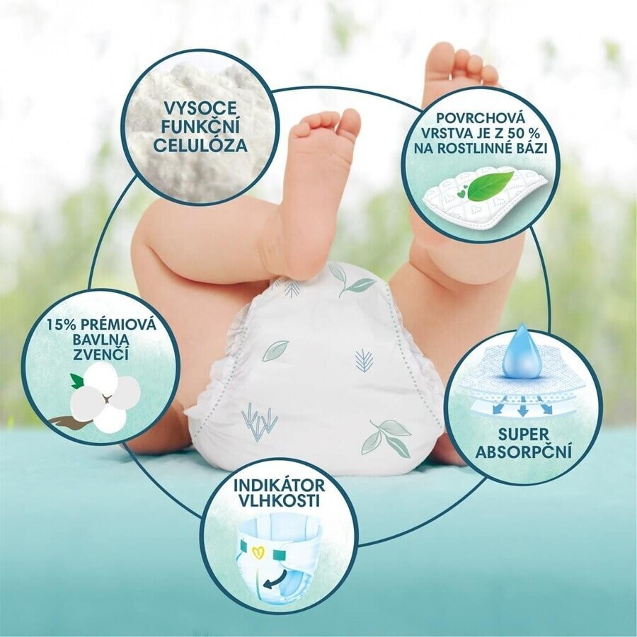 PAMPERS HARMONIE BABY DIAPERS V.2 4-8KG 204KS 1×204 pcs, diapers in size 2