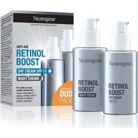 NEUTROGENA® Retinol Boost DUOPack anti-ageing day cream SPF15 + night cream 2x50ml 2×50ml, anti-ageing cream