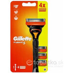 GILLETTE FUSION SHAVER FUSION SHAVER + 4 NH 1×1 pz, rasoio