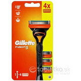 GILLETTE FUSION SHAVER FUSION SHAVER + 4 NH 1×1 pz, rasoio