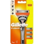 GILLETTE FUSION SHAVER FUSION SHAVER + 4 NH 1×1 pz, rasoio