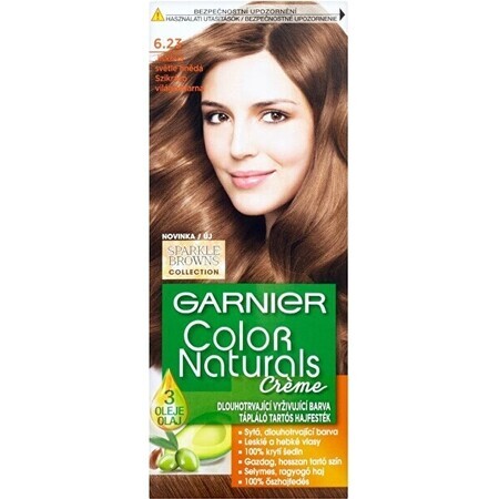 Garnier Color Naturals Colore permanente per capelli 6.23 Cioccolato Caramello 1×1 pezzo, colore per capelli