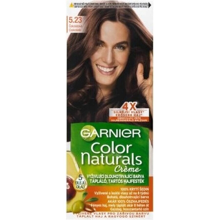 Garnier Color Naturals Colore permanente per capelli 6.23 Cioccolato Caramello 1×1 pezzo, colore per capelli