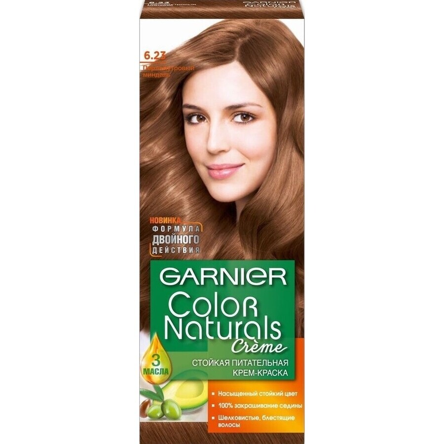 Garnier Color Naturals Colore permanente per capelli 6.23 Cioccolato Caramello 1×1 pezzo, colore per capelli