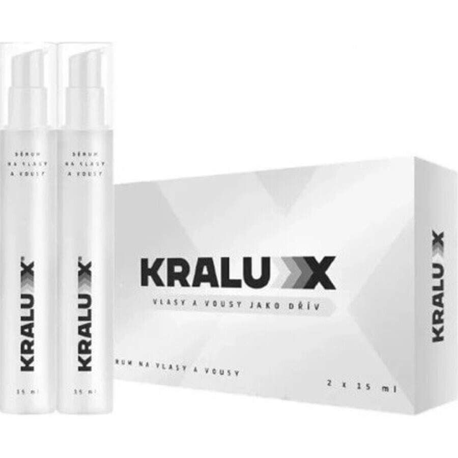 KRALUX sérum contre la chute des cheveux et le grisonnement des cheveux et du menton 1×30 ml, sérum capillaire