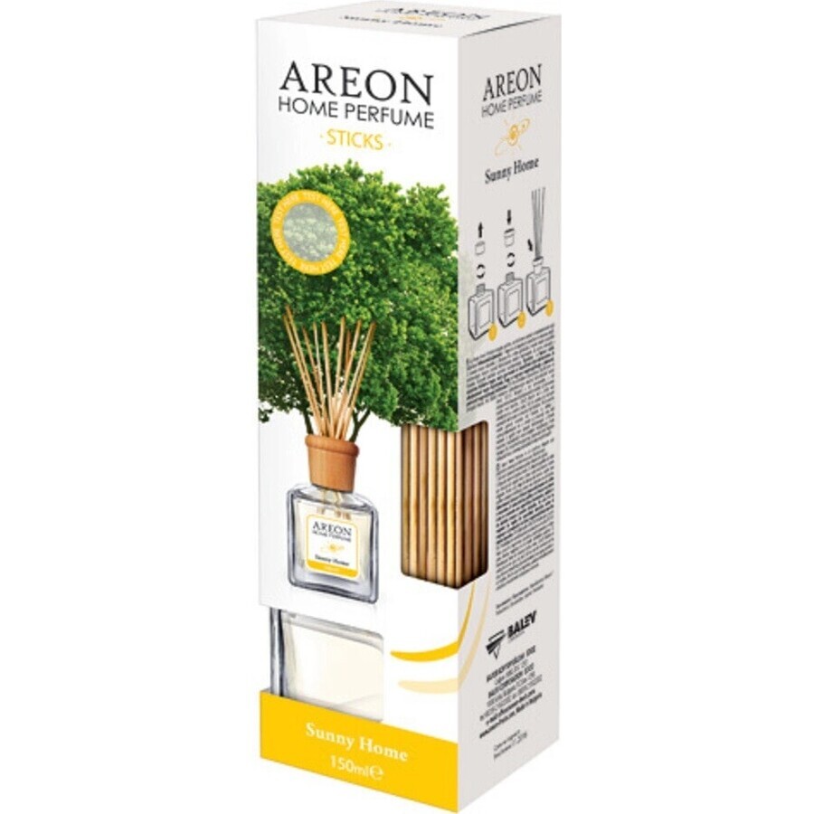 AREON Bâtons de Parfum Sunny Home 150ml 1×1 pc, rafraîchisseur d'air