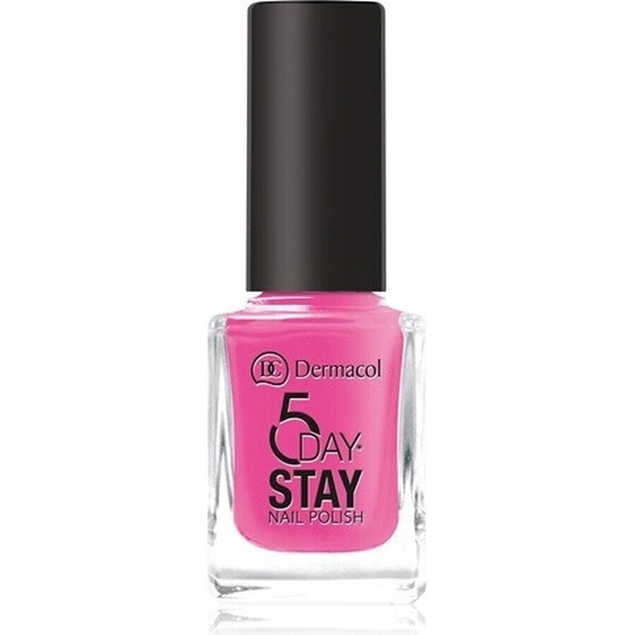 Dermacol Langhoudende nagellak 5 Days Stay No.35 Pink ride 1×11 ml, nagellak