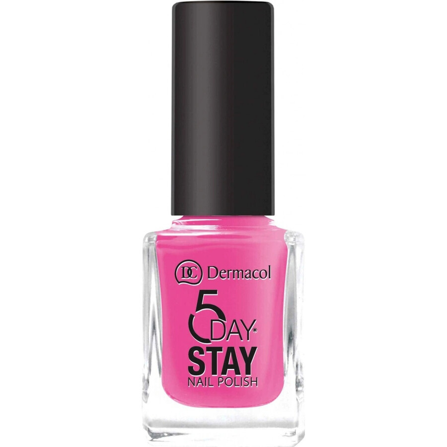 Dermacol Langhoudende nagellak 5 Days Stay No.35 Pink ride 1×11 ml, nagellak