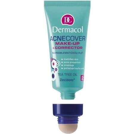 Dermacol Acnecover make-up No.2 1×30 ml, make-up voor de probleemhuid