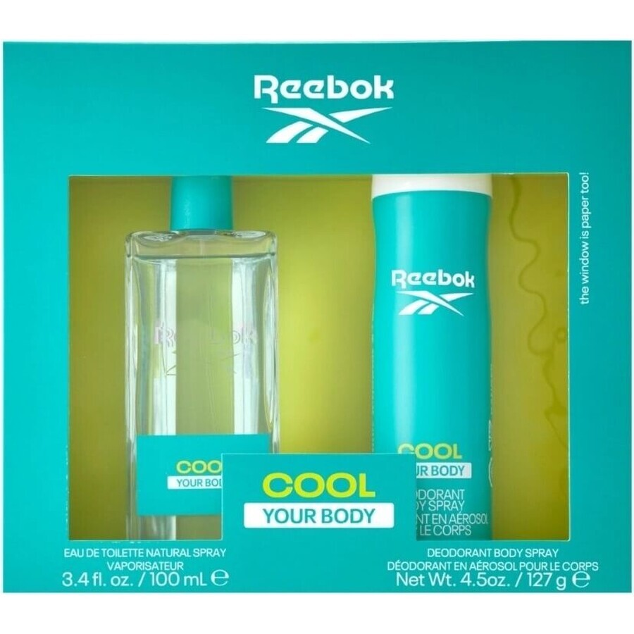 REEBOK COOL YBF WOMEN EDT 100ML+DEO SP 150ML 1SET 1×1 pc, set