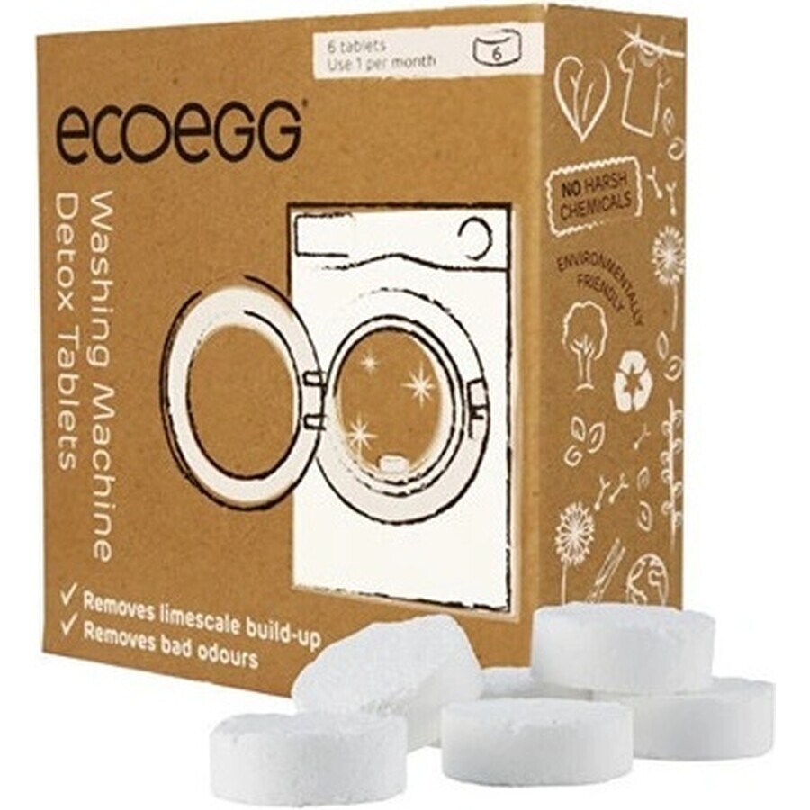 Ecoegg Washing Machine Cleaning Tablets 1×6 pcs, washing machine tablets