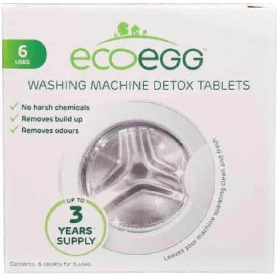 Ecoegg Washing Machine Cleaning Tablets 1×6 pcs, washing machine tablets