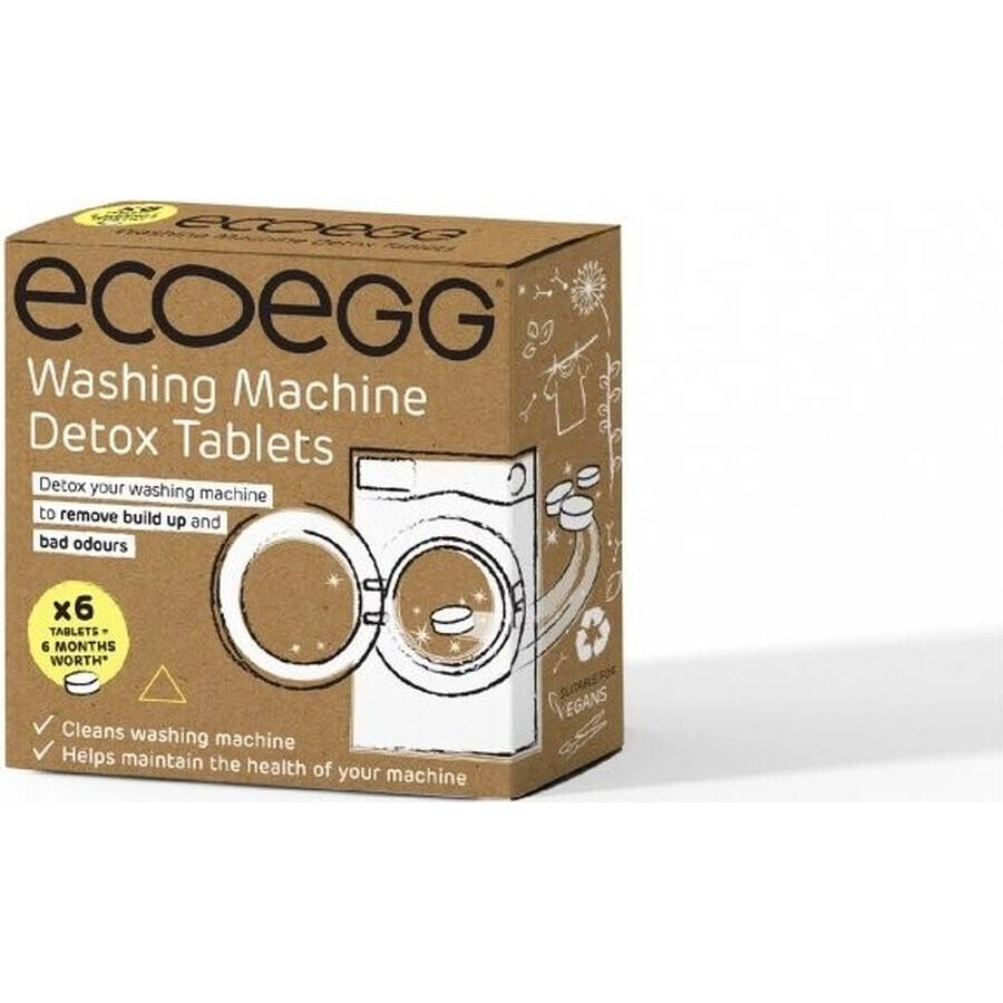 Ecoegg Washing Machine Cleaning Tablets 1×6 pcs, washing machine tablets