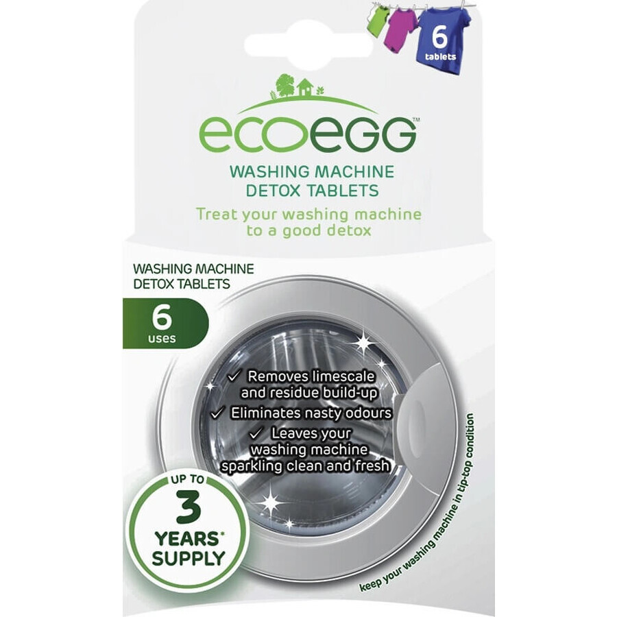 Ecoegg Washing Machine Cleaning Tablets 1×6 pcs, washing machine tablets