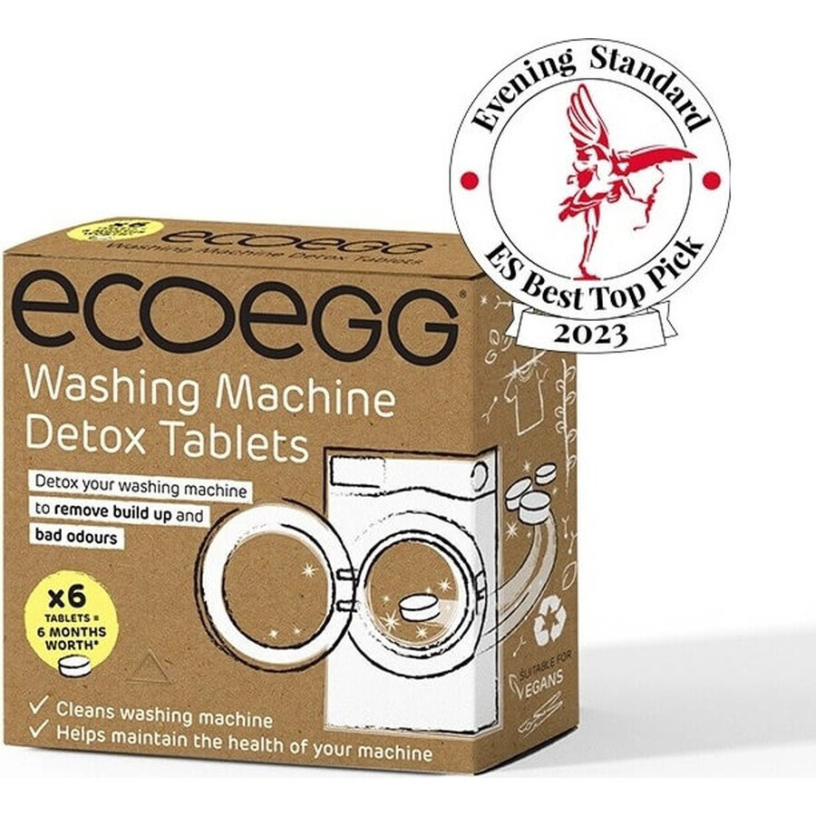 Ecoegg Washing Machine Cleaning Tablets 1×6 pcs, washing machine tablets