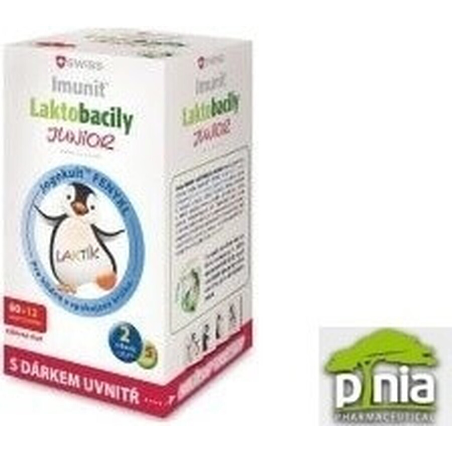 SWISS Lactobacilli JUNIOR Immunit + vitamina D3 60+12 tbl.+ regalo 1×72 tbl, vitamine