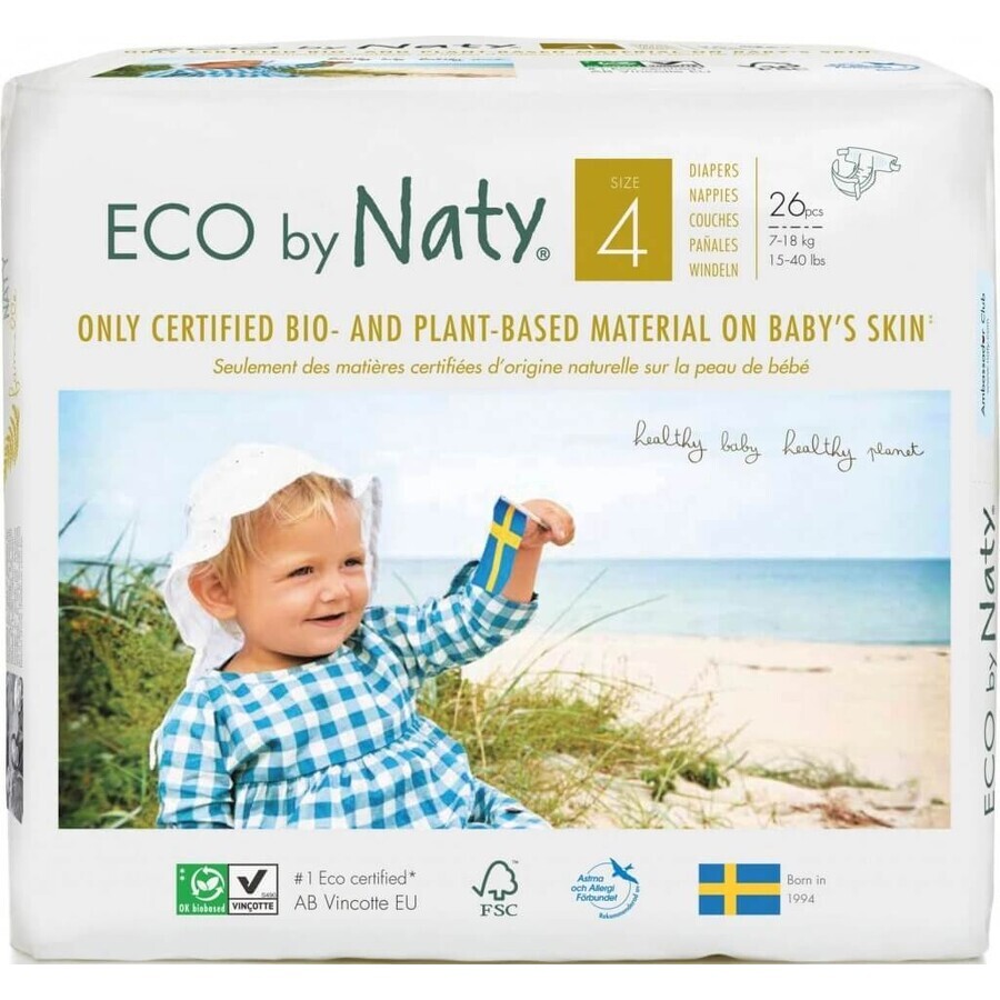 Eco by Naty Pannolini Maxi 7 - 18 kg 1×26 pz, pannolini