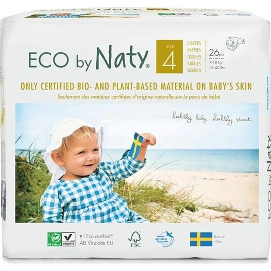 Eco by Naty Pannolini Maxi 7 - 18 kg 1×26 pz, pannolini