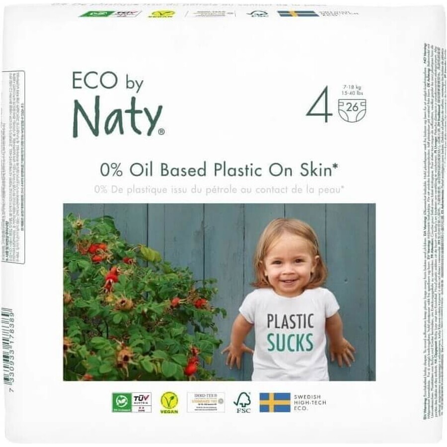 Eco by Naty Pannolini Maxi 7 - 18 kg 1×26 pz, pannolini