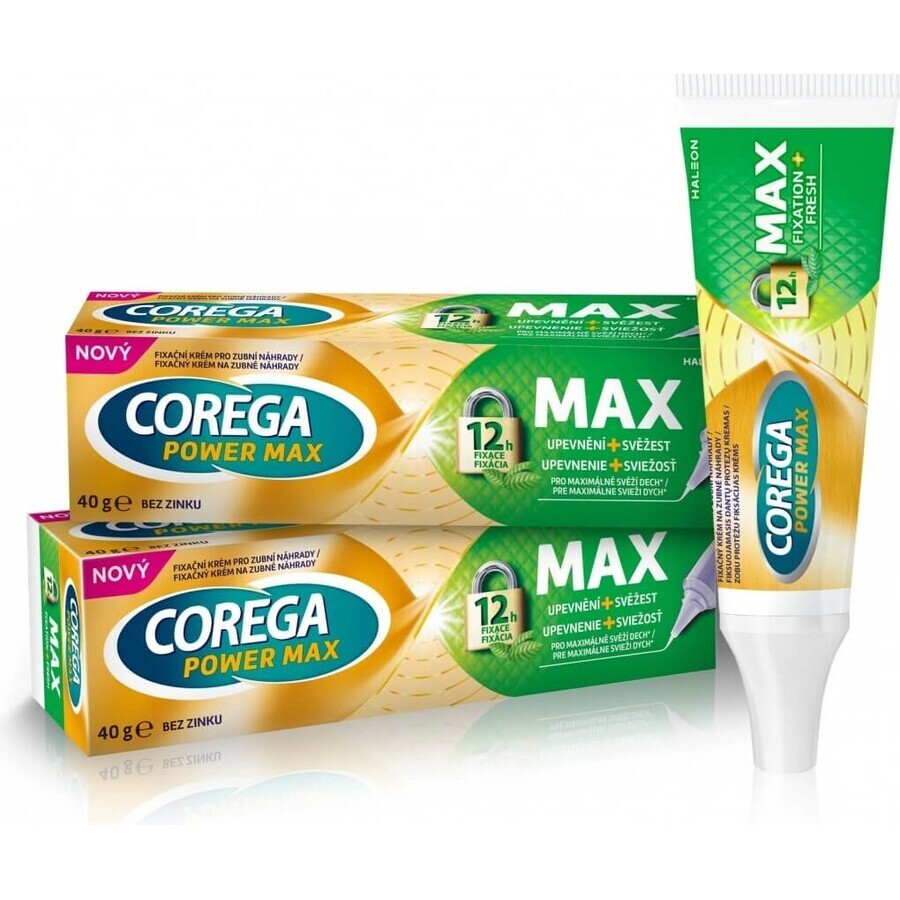 COREGA MAX Firming + Freshness 1×40 g, strong-hold firming cream