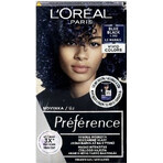 L'Oréal Paris Préférence Vivid Colors coloración permanente 1×1, Le Marais - Azul Negro, 60+90+54 ml