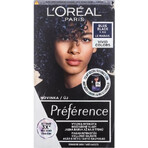 L'Oréal Paris Préférence Vivid Colors coloración permanente 1×1, Le Marais - Azul Negro, 60+90+54 ml