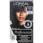 L'Oréal Paris Préférence Vivid Colors coloración permanente 1×1, Le Marais - Azul Negro, 60+90+54 ml