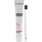 CURAPROX Black is White + CS 5460 1×1 set, 90 ml de dentifrice blanchissant + CS 5460 brosse à dents