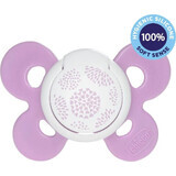 CHICCO Physio Comfort sucette visage en silicone 1×1 pc, pois, 6-16 m