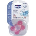 CHICCO Physio Comfort silicon fată suzetă 1×1 buc, puncte, 6-16 m