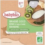 BABYBIO Dessert with coconut milk - apple and pear (4x 85 g) 4×85 g