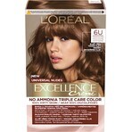 L'Oréal Paris Excellence Creme Universal Creme Universal Nudes colore permanente per capelli 6U Biondo Scuro 1×1 pz, colore per capelli