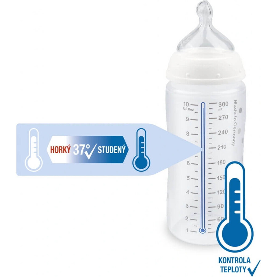 NUK FC+ Fles met temperatuurregeling 1×1 st, fles 300 ml