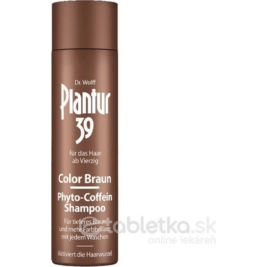 Shampoo Plantur 39 Colour Brown Phyto-caffeine 1×250 ml, shampoo con caffeina