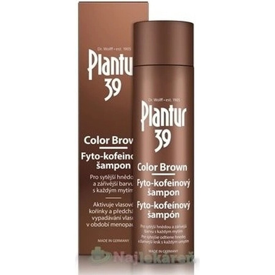 Shampoo Plantur 39 Colour Brown Phyto-caffeine 1×250 ml, shampoo con caffeina