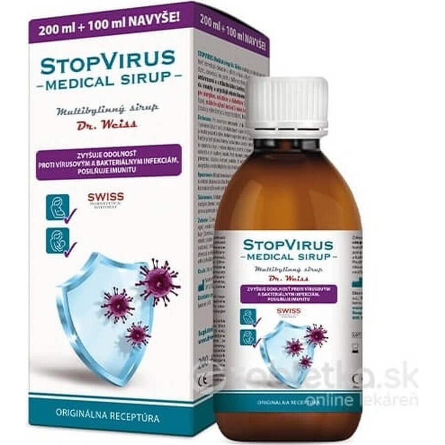 STOPVIRUS Sciroppo medico Dr.Weiss 1×300 ml, sciroppo multierbe