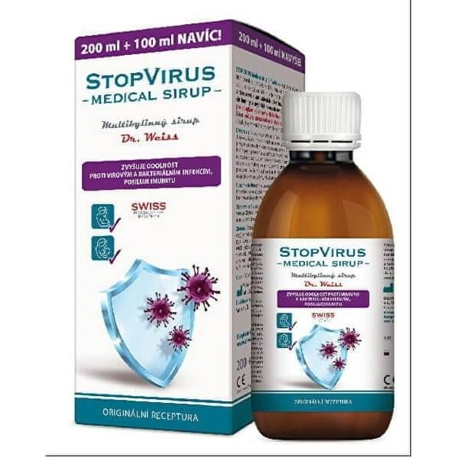 STOPVIRUS Sciroppo medico Dr.Weiss 1×300 ml, sciroppo multierbe