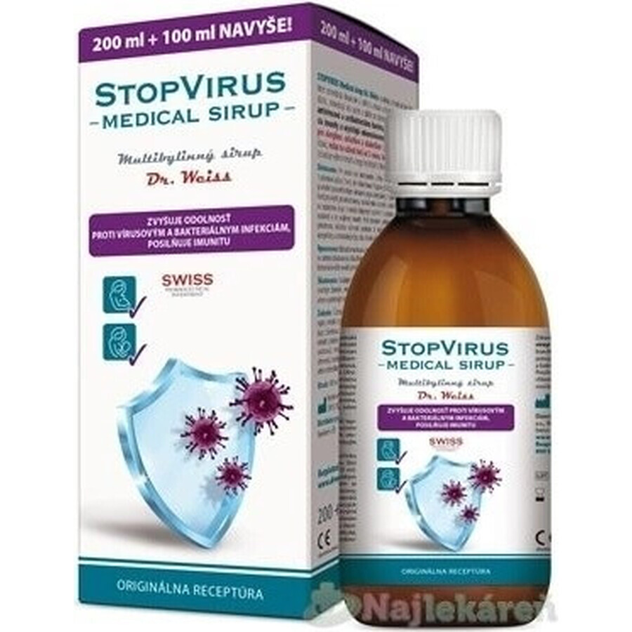 STOPVIRUS Sciroppo medico Dr.Weiss 1×300 ml, sciroppo multierbe