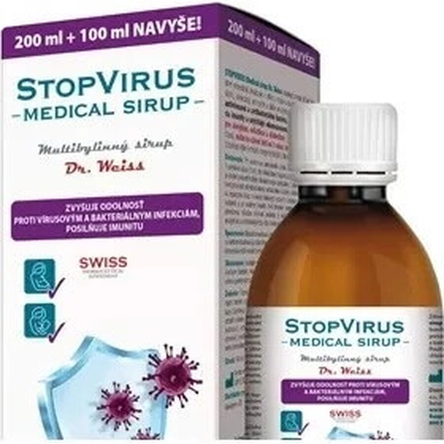 STOPVIRUS Sciroppo medico Dr.Weiss 1×300 ml, sciroppo multierbe