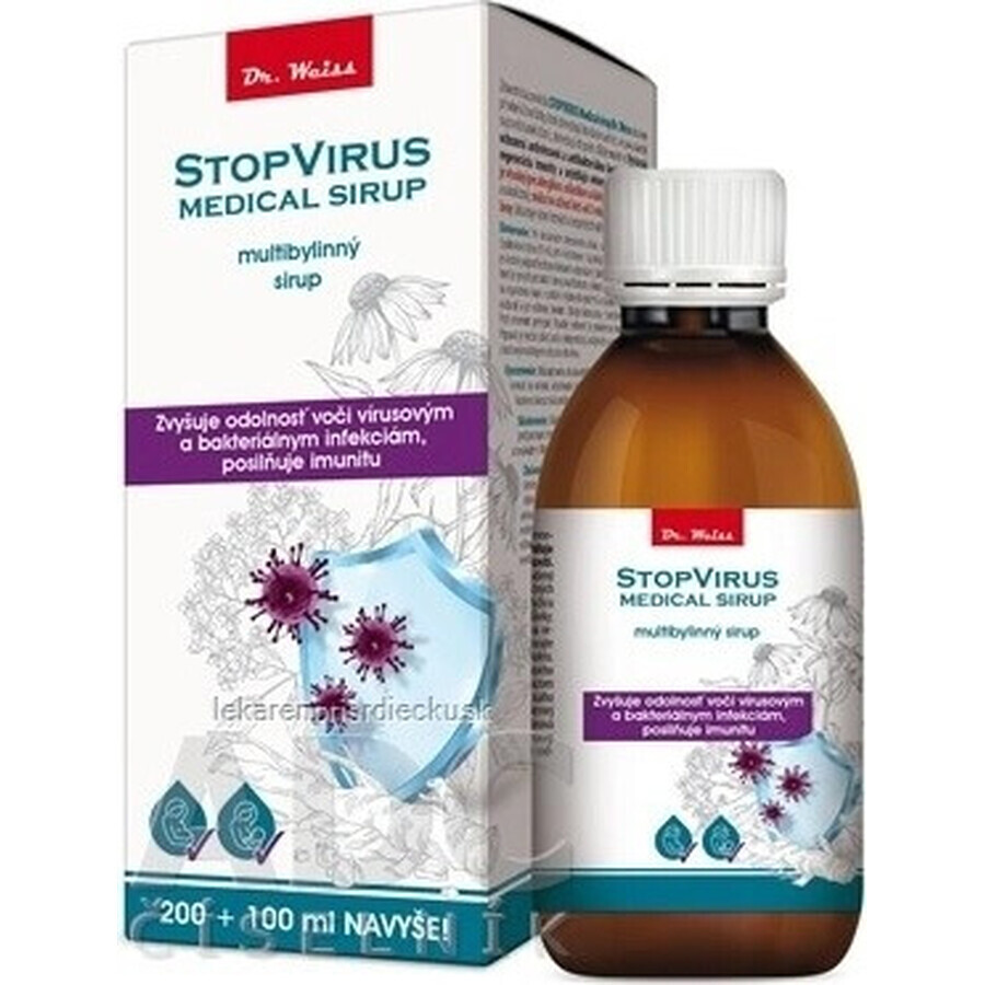 STOPVIRUS Sciroppo medico Dr.Weiss 1×300 ml, sciroppo multierbe