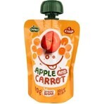 OVKO Alimento biologico per bambini Mela Carota 1×90 g, capsula di frutta