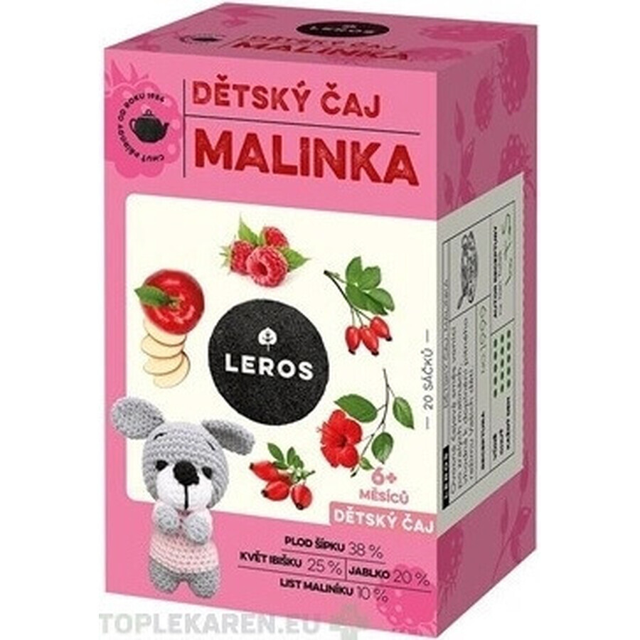 LEROS CHILDREN'S TEA MALINKA 2x20g, tea for children