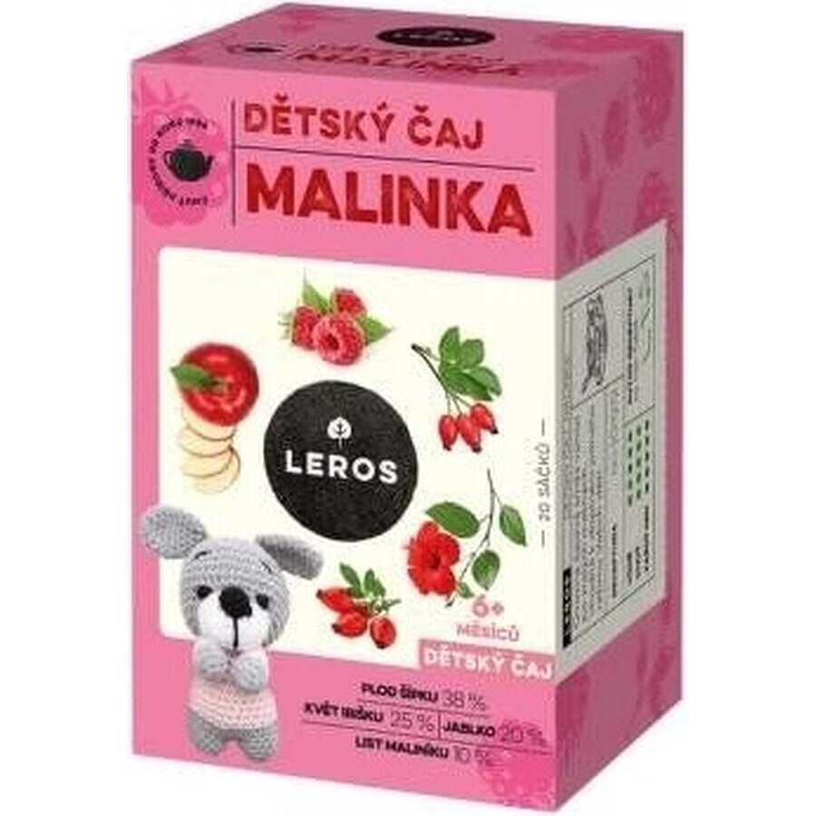 LEROS CHILDREN'S TEA MALINKA 2x20g, tea for children